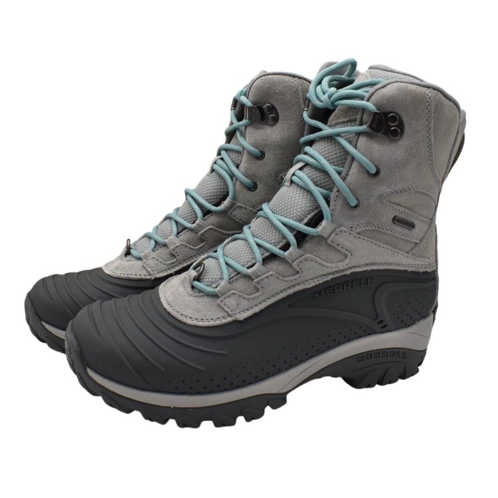 Merrell Womens 7 Thermo Frosty Tall Shell WP Insulated‎ Paloma Suede Snow Boots